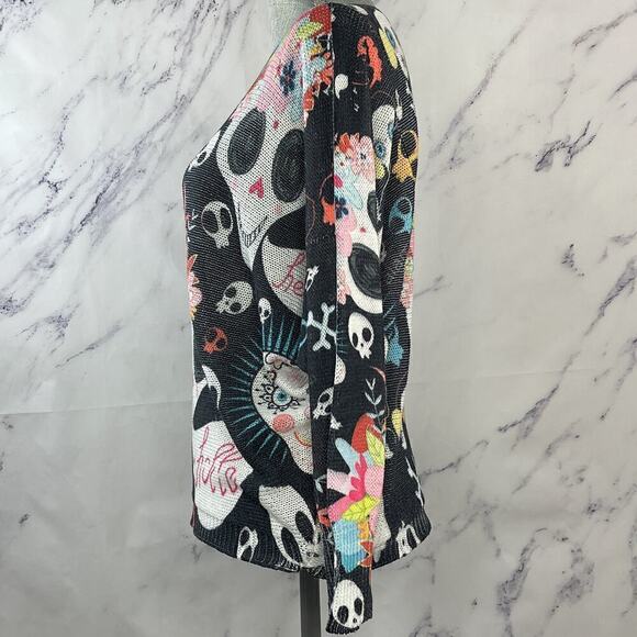 Free for Humanity | Skull Knit Sweater | S - Picture 5 of 11